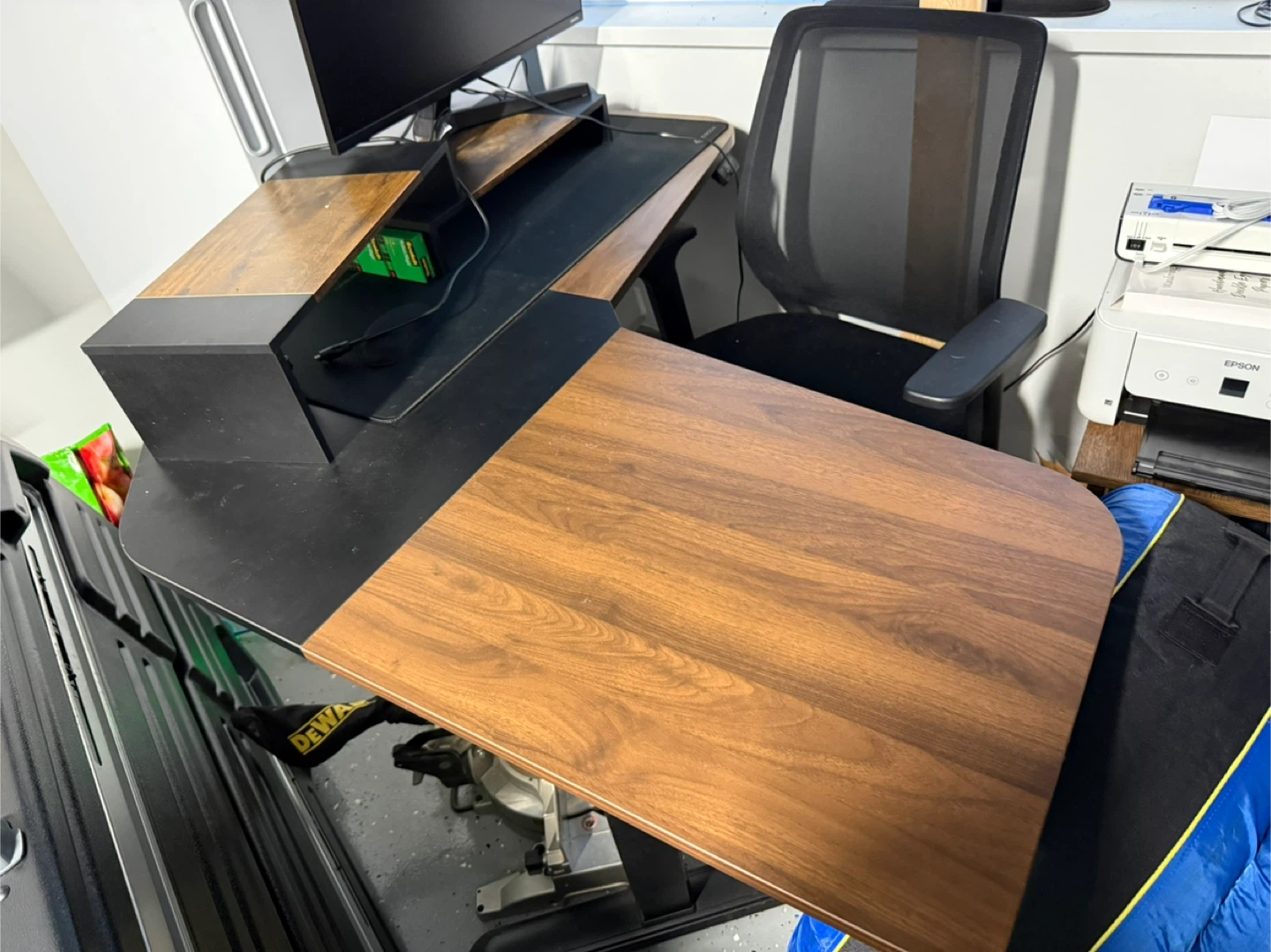 Standing Desk w/ Controller 2 Hooks Rustic - photo 2