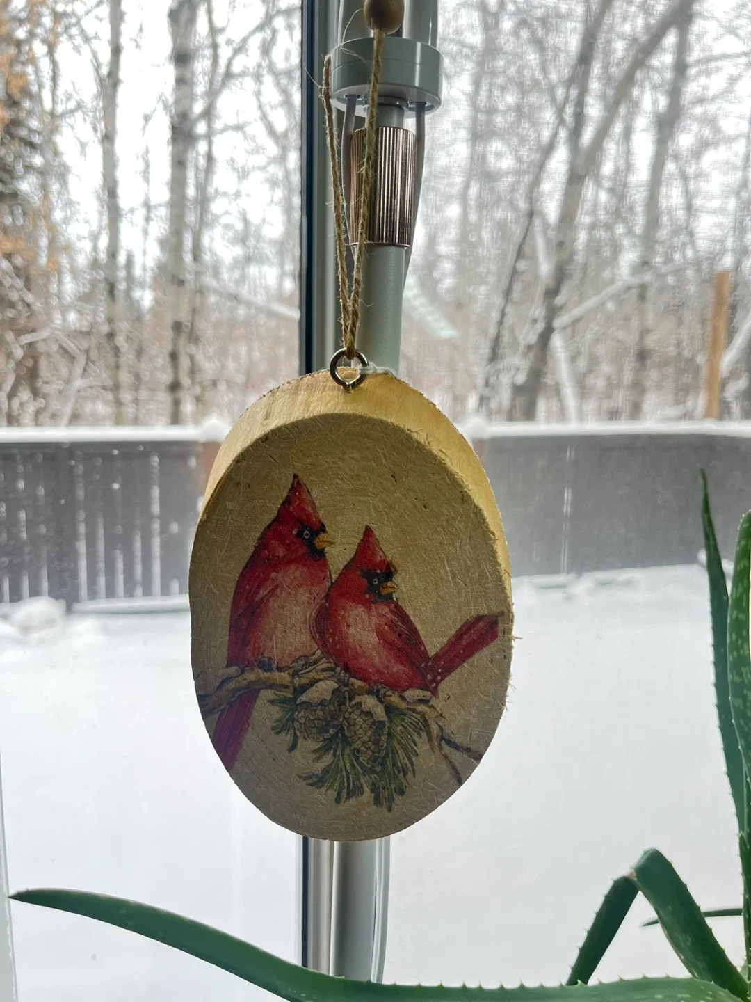 #cleanout- Cardinal Ornament