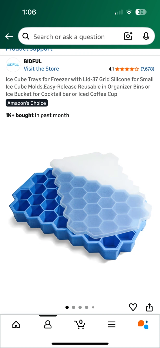 Ice Cube Tray - Blue #Cleanout - photo 2