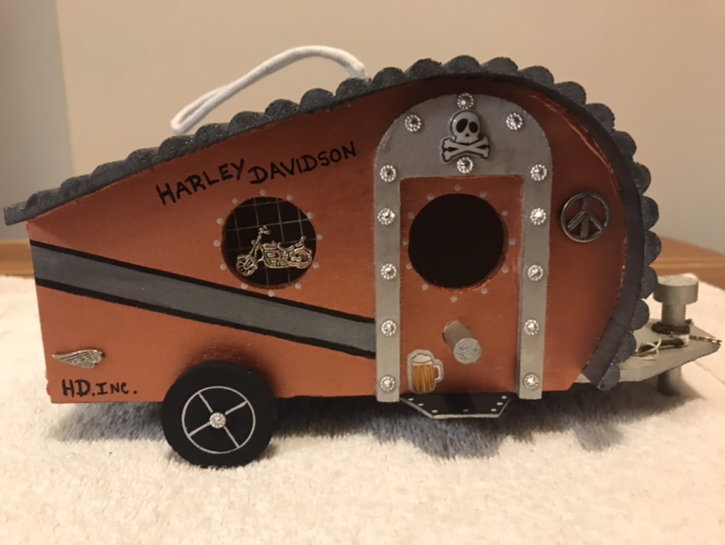 Harley-Davidson Trailer Style Birdhouse