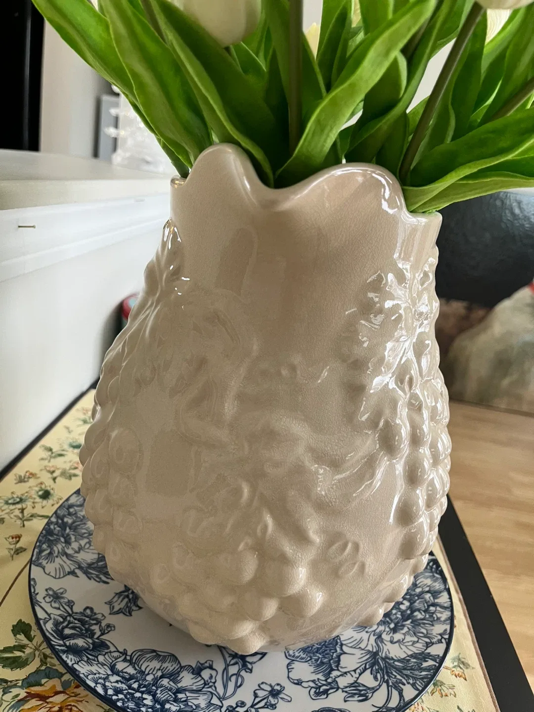 #Cleanout- Ceramic Flower Pitcher Vase image indicator(3)