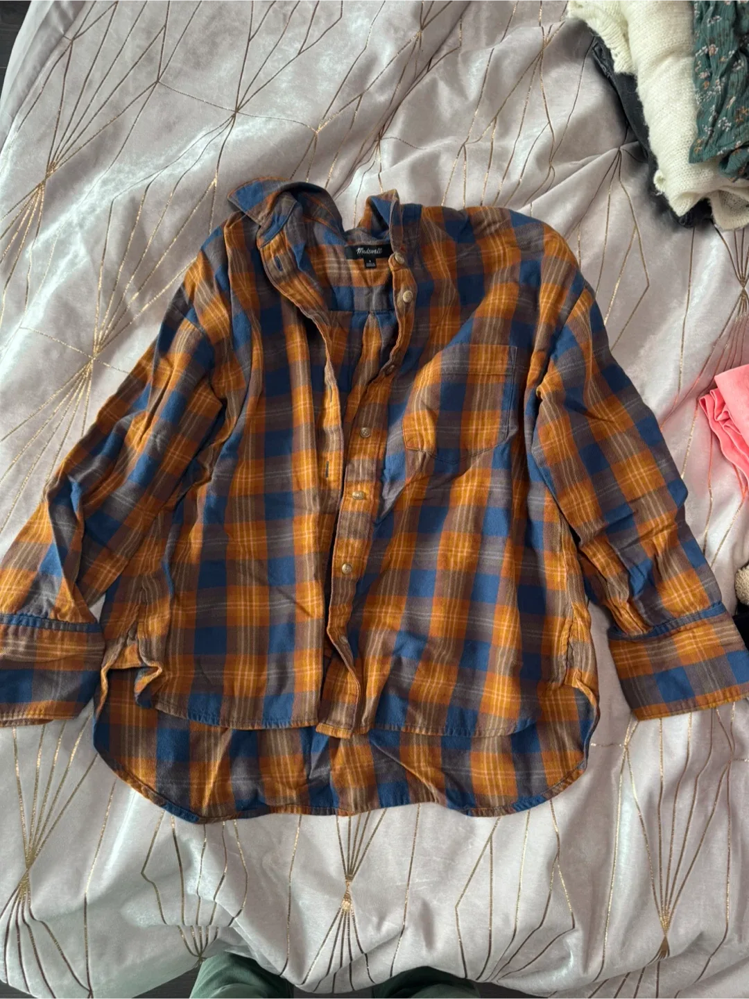 Madewell plaid shirt size S