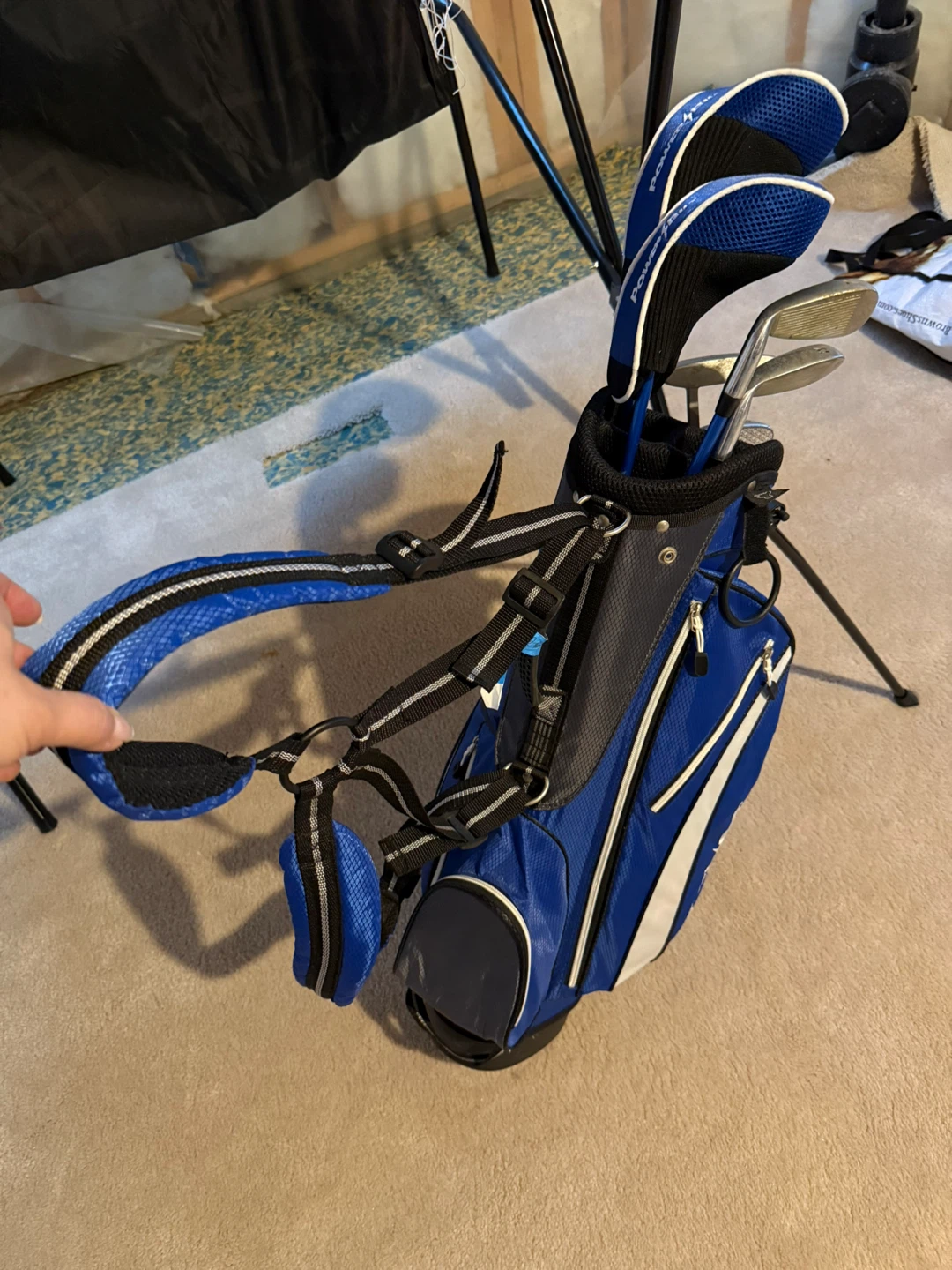 Powerbilt Blue Golf Bag with Clubs - photo 3