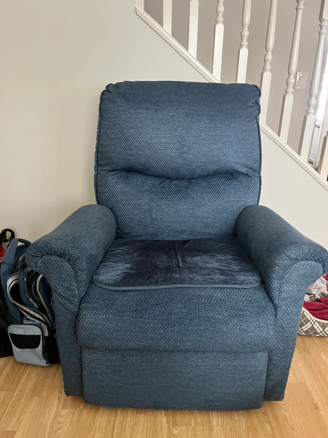 #Cleanout- Blue Recliner Chair - Comfortable & Relaxing