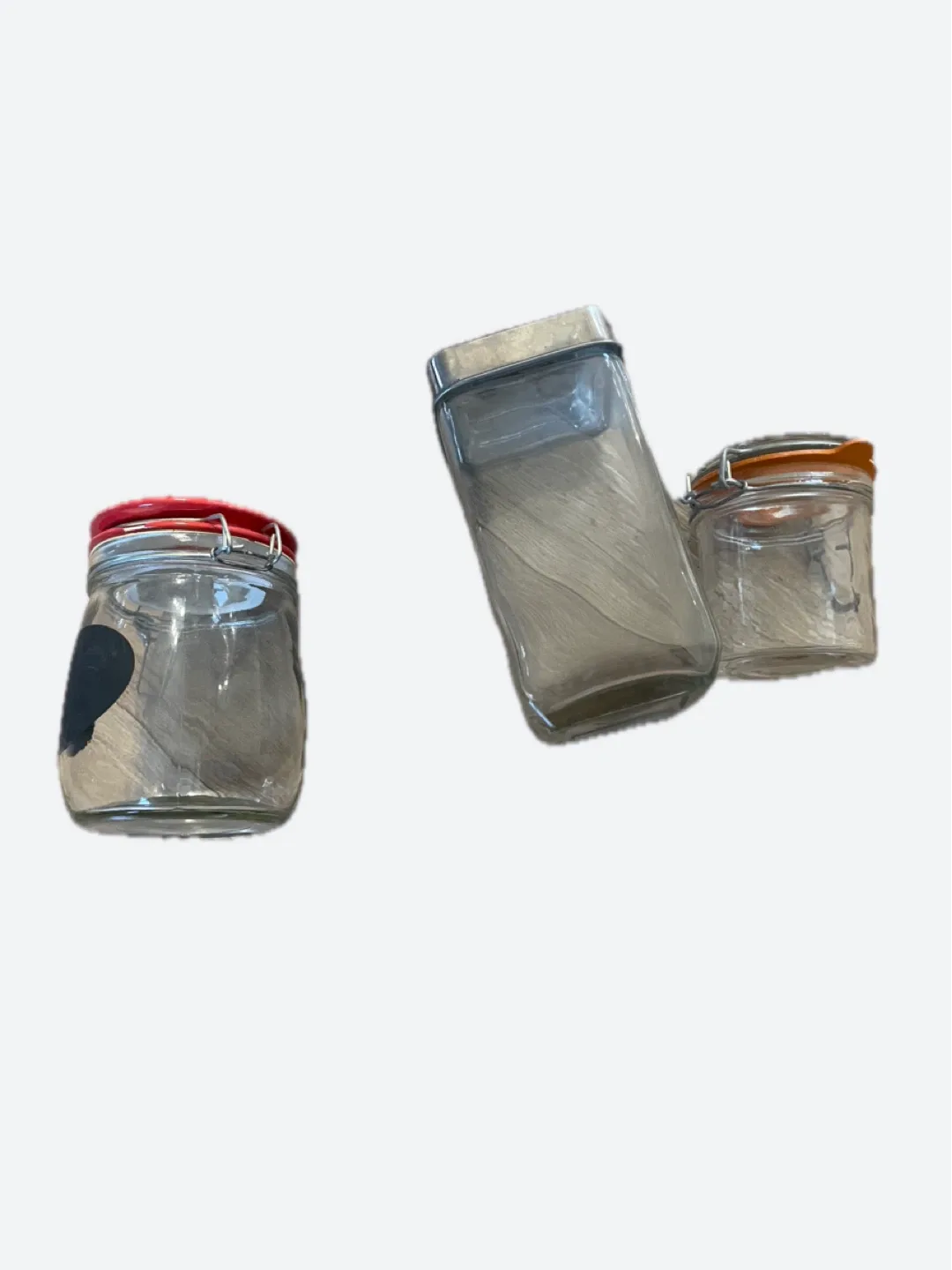 Set of 3 Glass Jars #cleanour