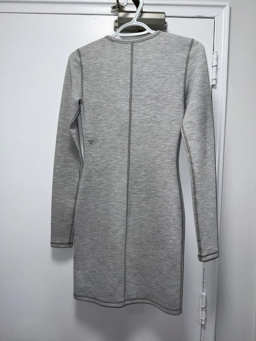 Tna Grey Waffle Knit Dress - Size Small - photo 2