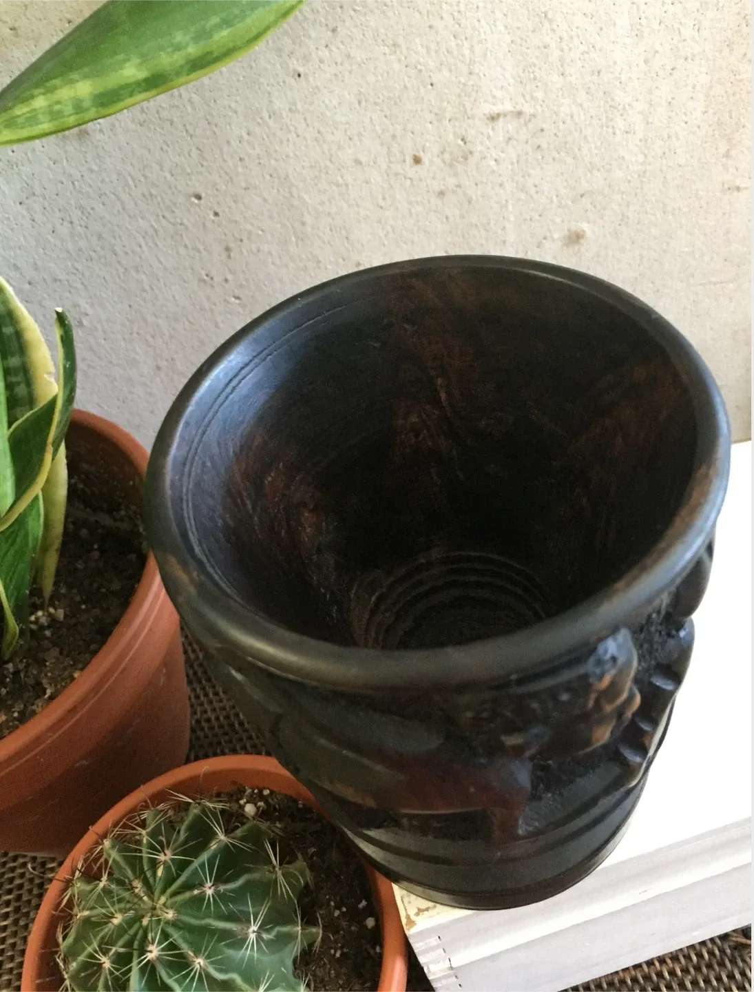 #🎁idea•Vintage Carved Wooden Goblet Cup Urn & Candle Holder image indicator(6)