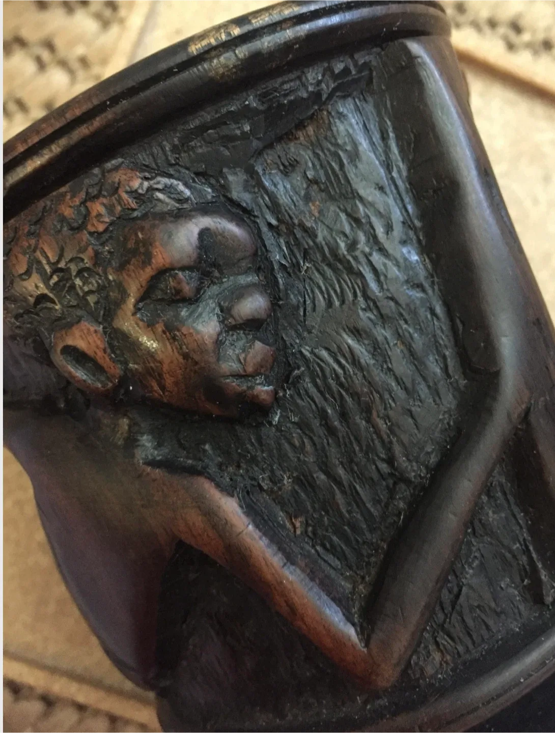 #🎁idea•Vintage Carved Wooden Goblet Cup Urn & Candle Holder image indicator(8)