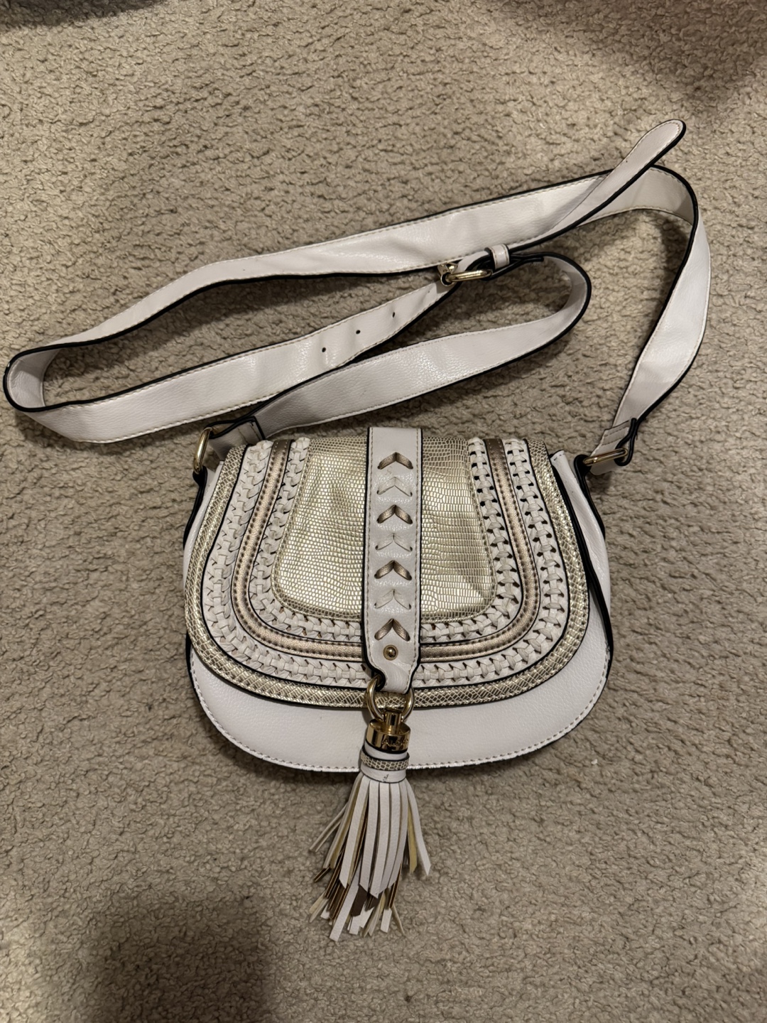Aldo White Crossbody Bag