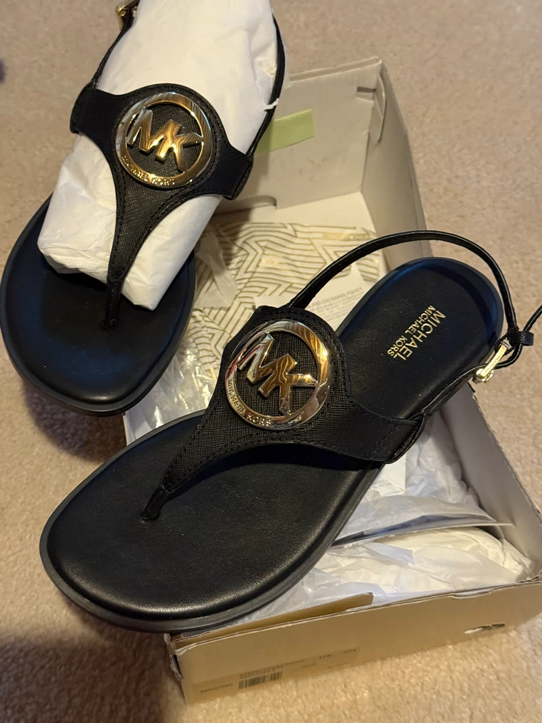Michael Kors Aubrey Charm Thong Sandals - Size 7M - photo 2