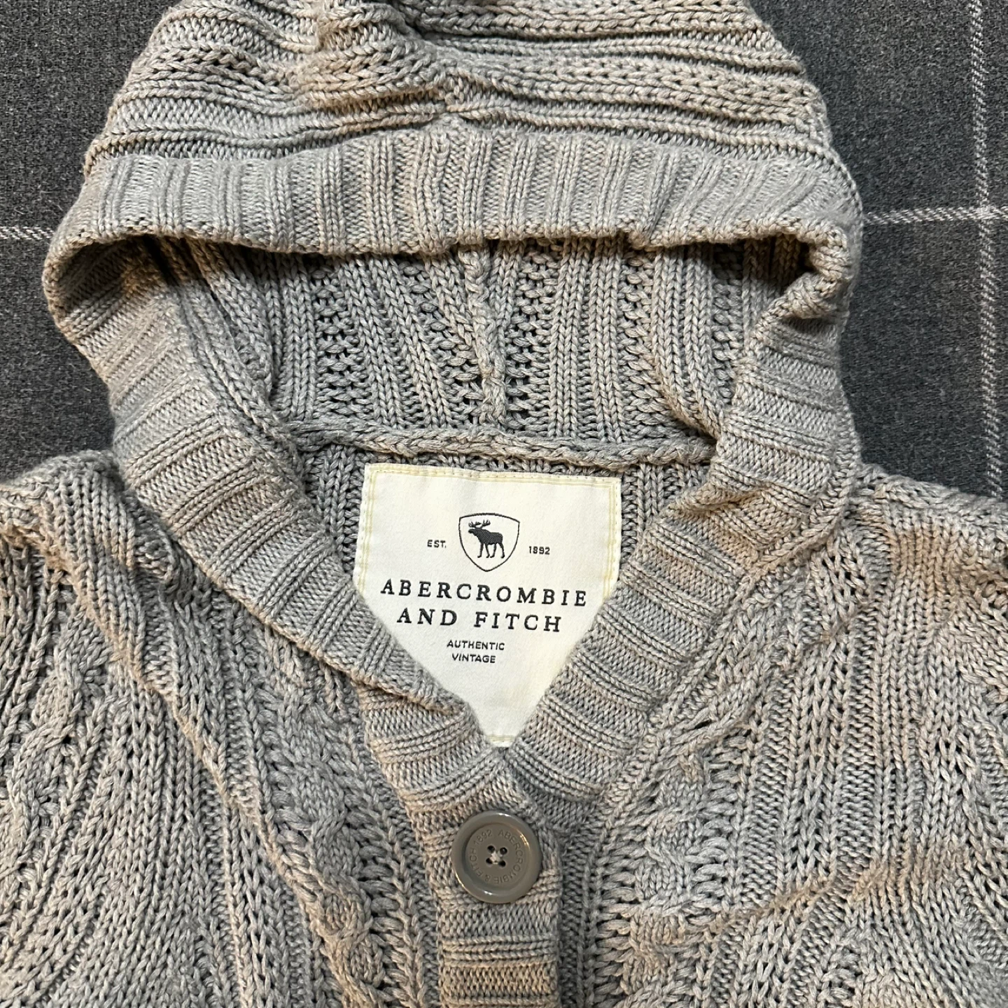 Abercrombie & Fitch Grey Knit Cardigan - photo 2