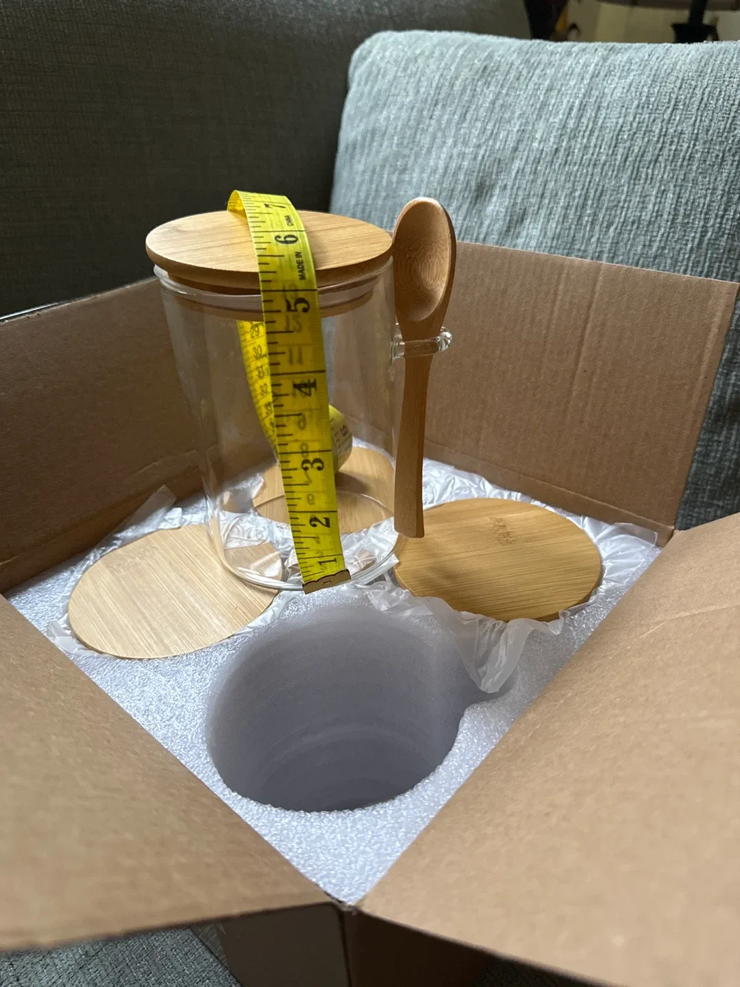 #cleanout Glass Overnight Oats Jars