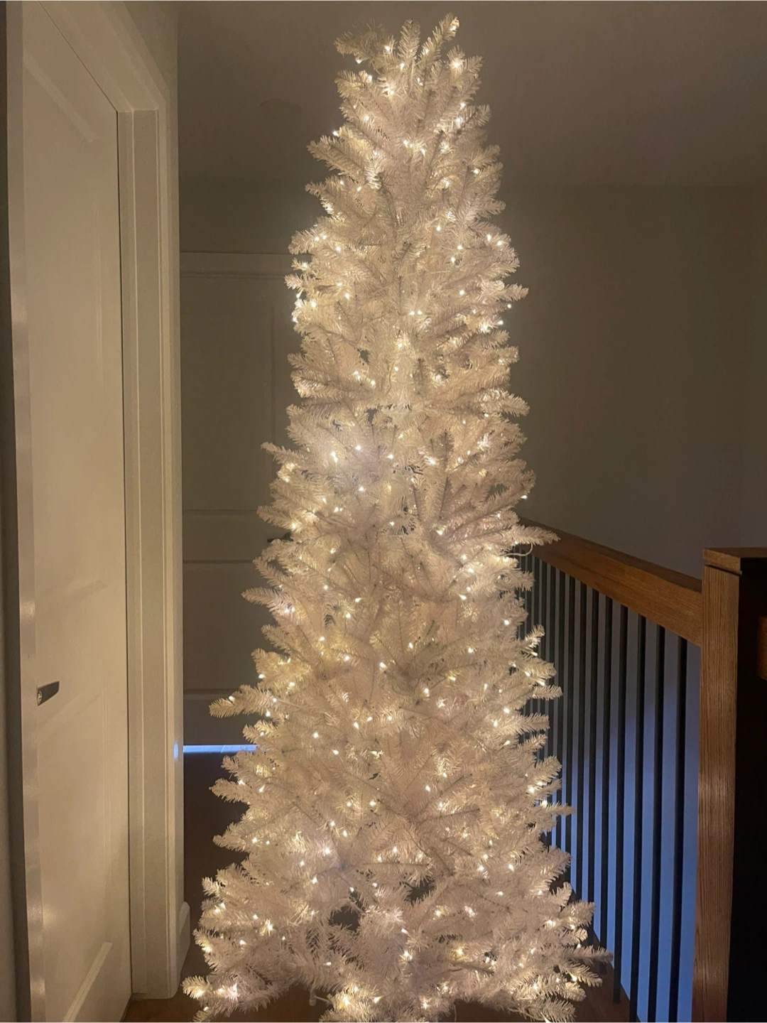 7.5ft White Artificial Christmas Tree - photo 5