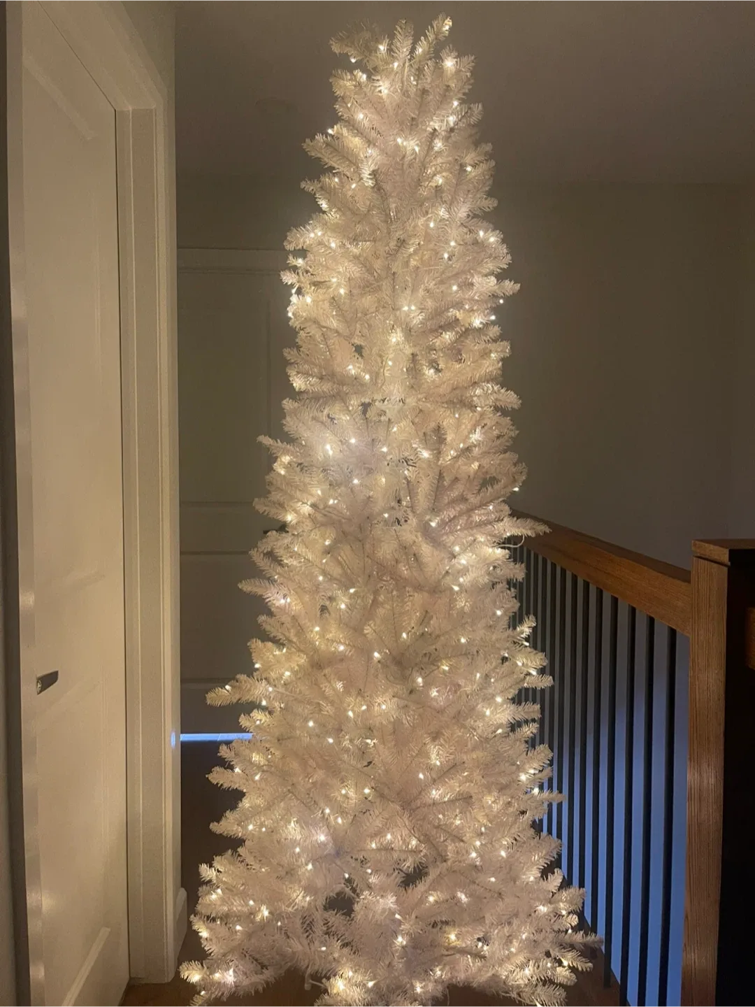7.5ft White Artificial Christmas Tree image indicator(5)