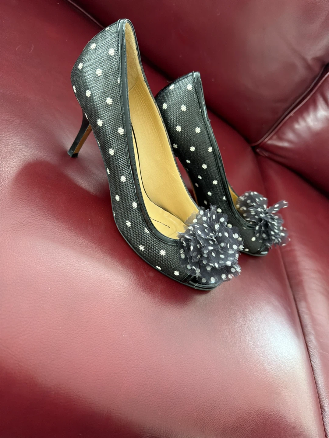 Kate Spade Black Polka Dot Heels - photo 4