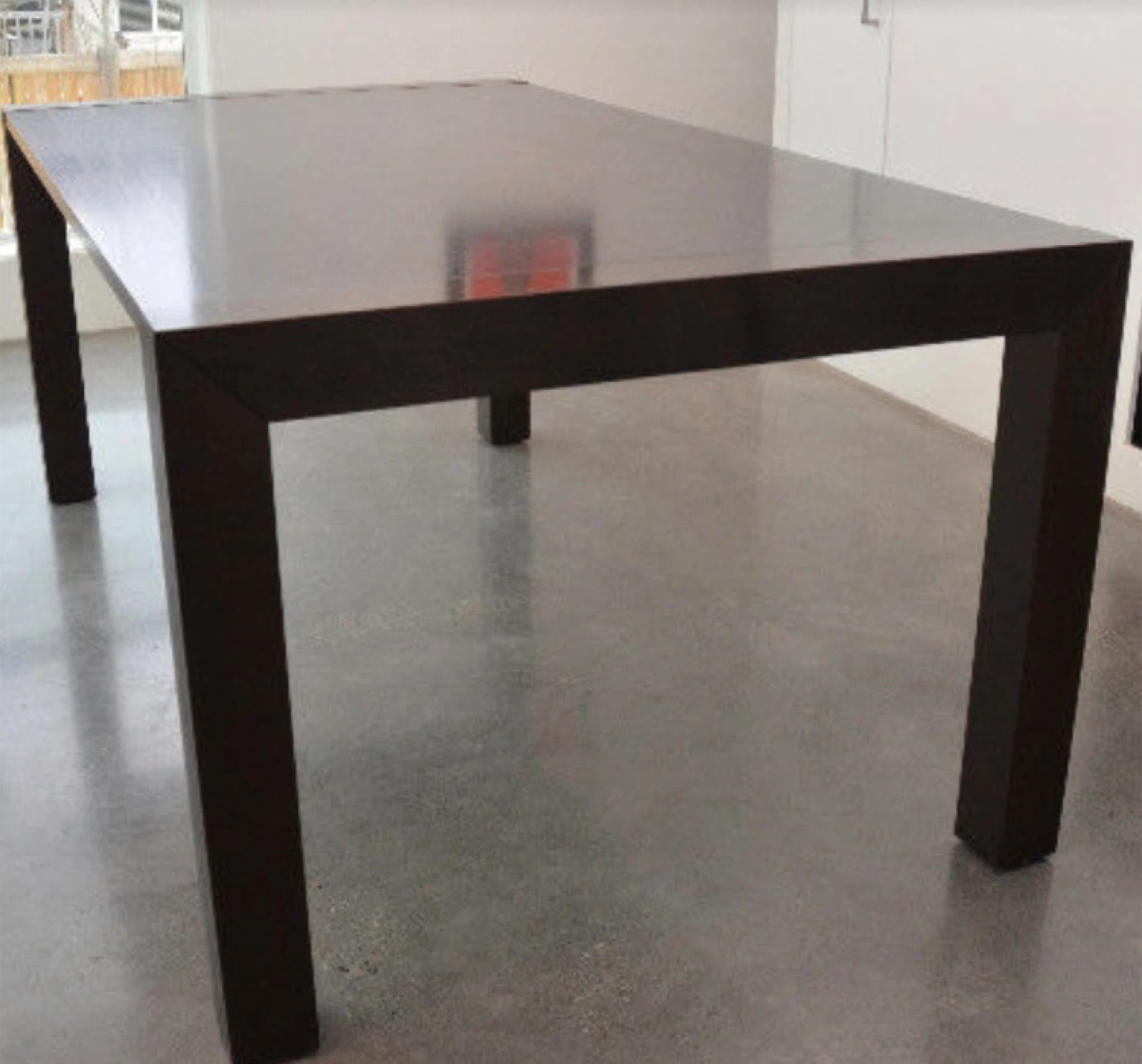 Dark Wood Dining Table with Chairs - photo 2