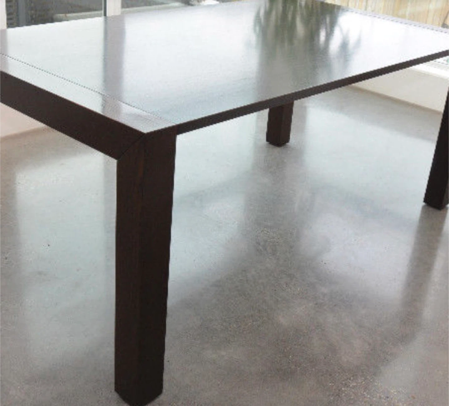 Dark Wood Dining Table with Chairs - photo 4