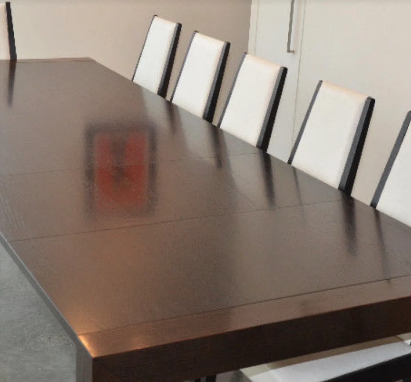 Dark Wood Dining Table with Chairs image indicator(7)