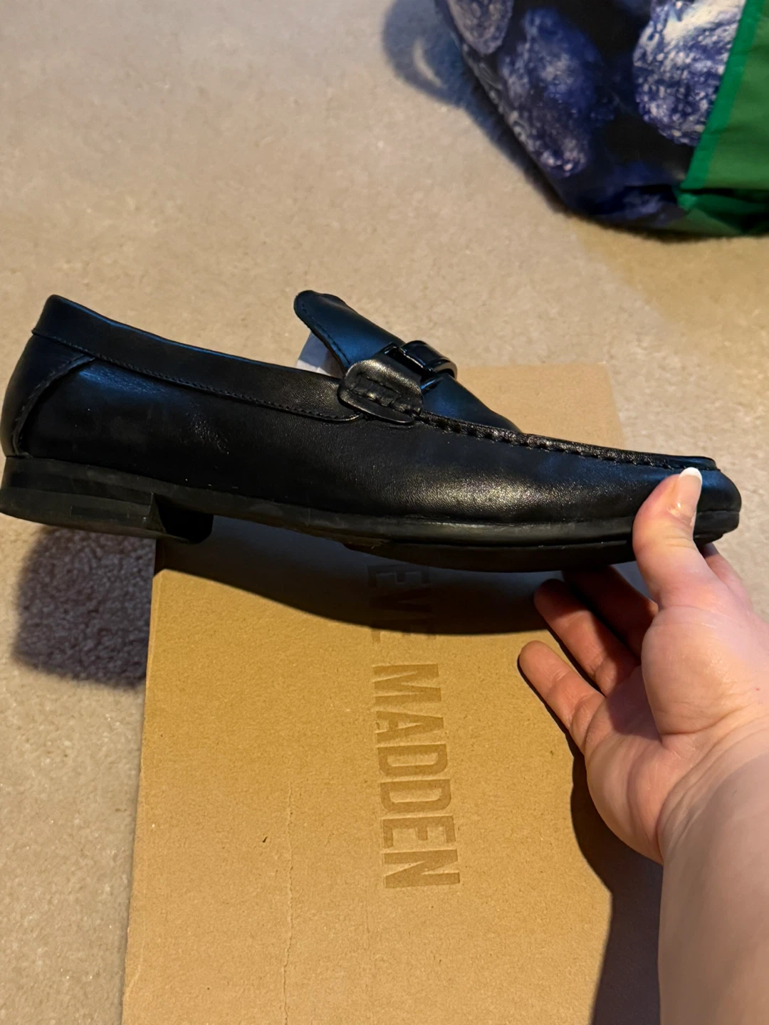 Steve Madden Palmir Black Leather Loafers - Size 7.5 - photo 3