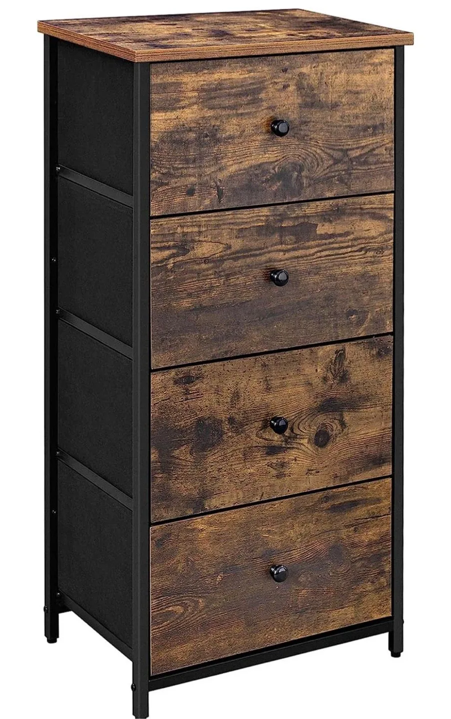 Rustic Brown 4-Drawer Chest Dresser image indicator(6)