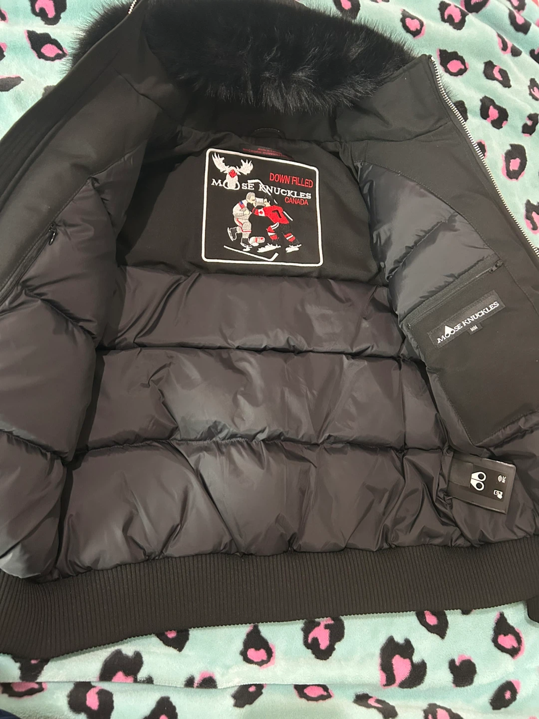 Moose Knuckles Black Bomber Jacket - photo 4