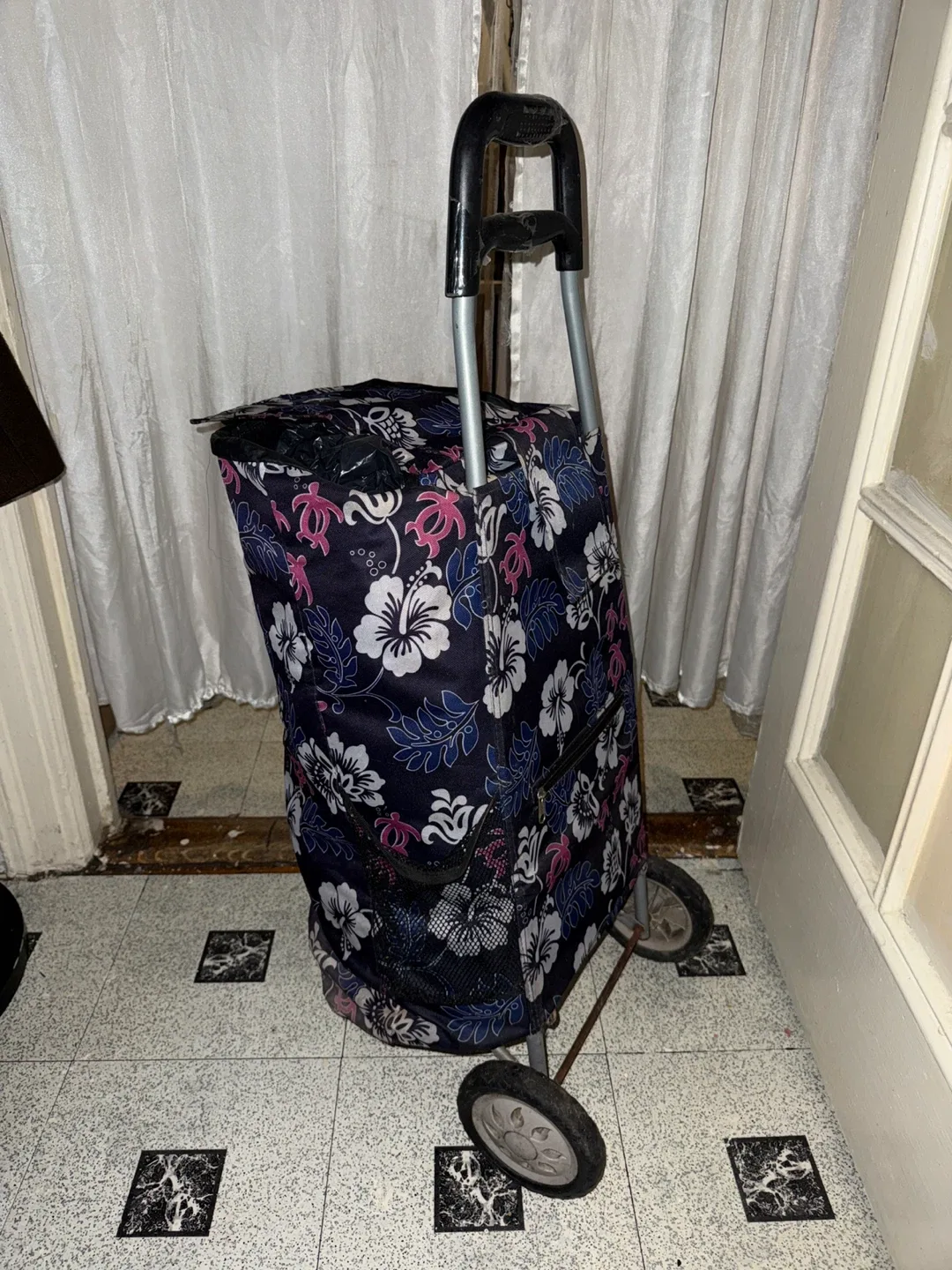 #cleanout Floral Pattern Shopping Cart