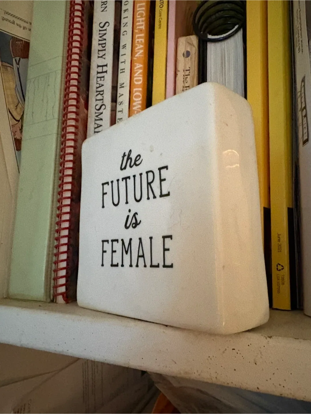 The Future is Female Ceramic Block image indicator(2)