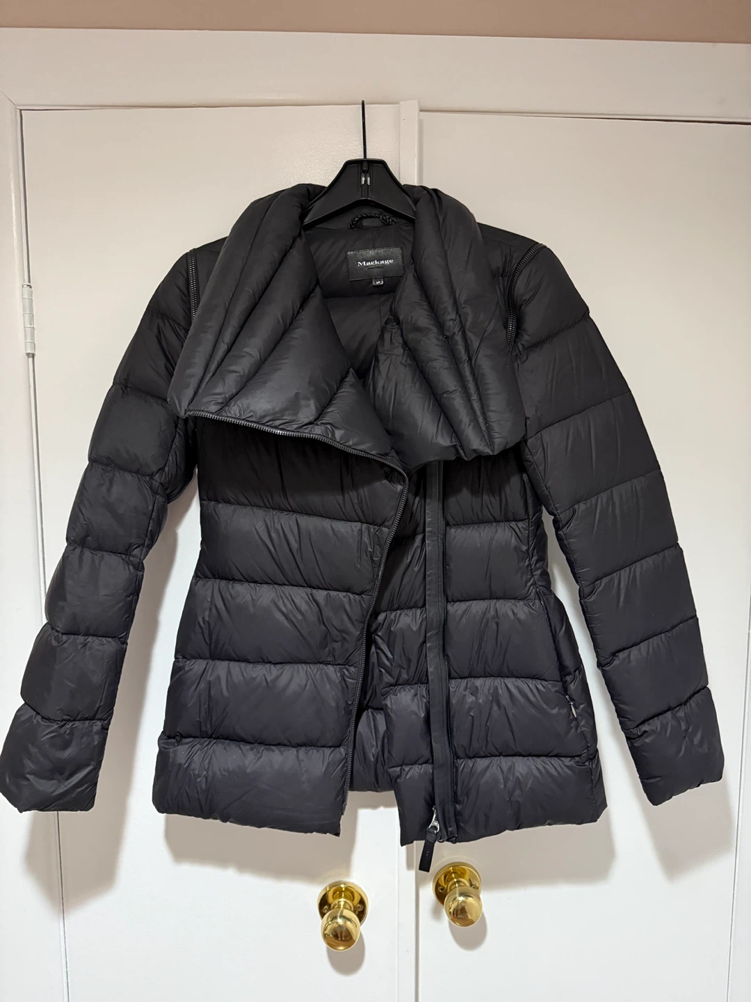 Mackage Charcoal Light Down Puffer Jacket - Size S