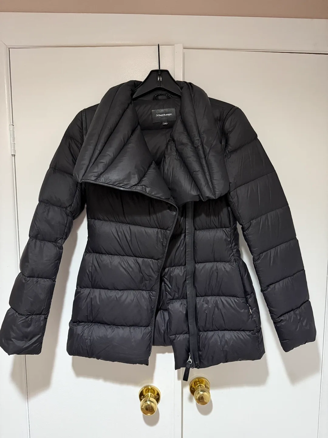 Mackage Charcoal Light Down Puffer Jacket - Size S