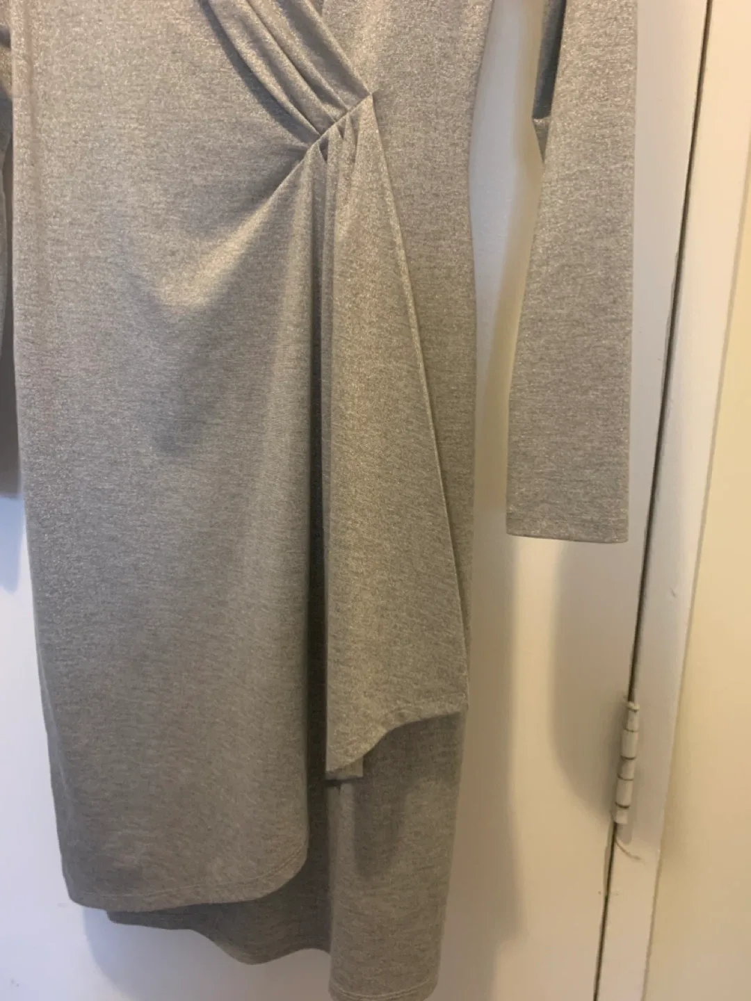 Lori Michaels Silver Grey Wrap Dress - Size S image indicator(4)