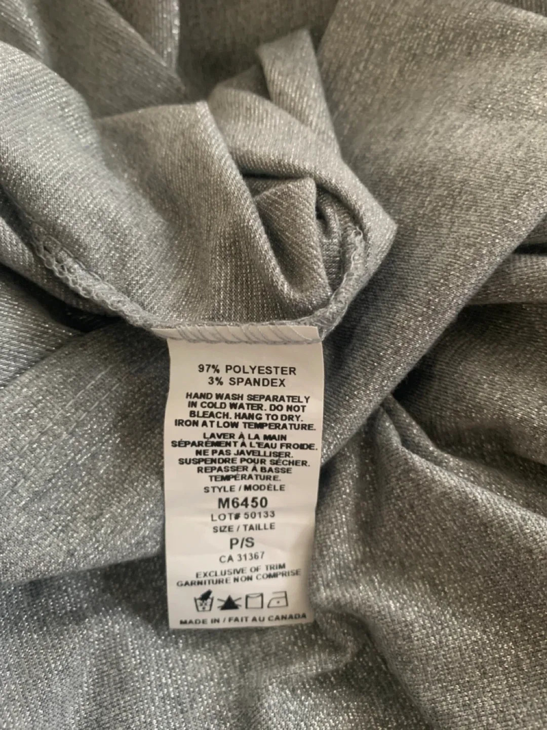 Lori Michaels Silver Grey Wrap Dress - Size S image indicator(7)