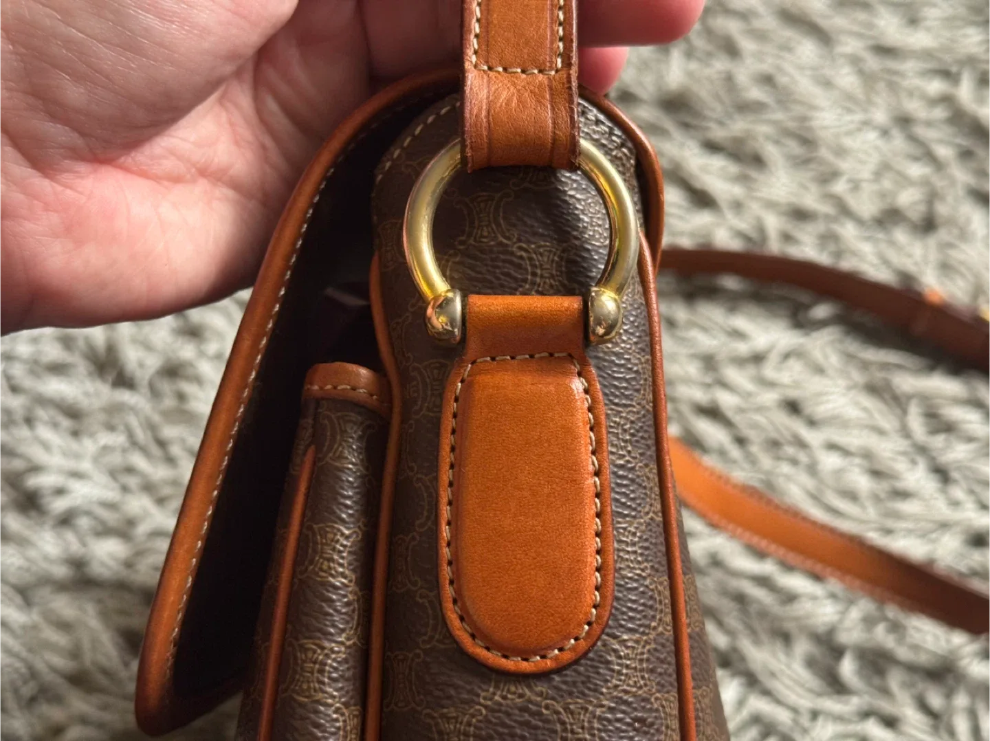 Celine Macadam Pattern Crossbody Bag image indicator(4)