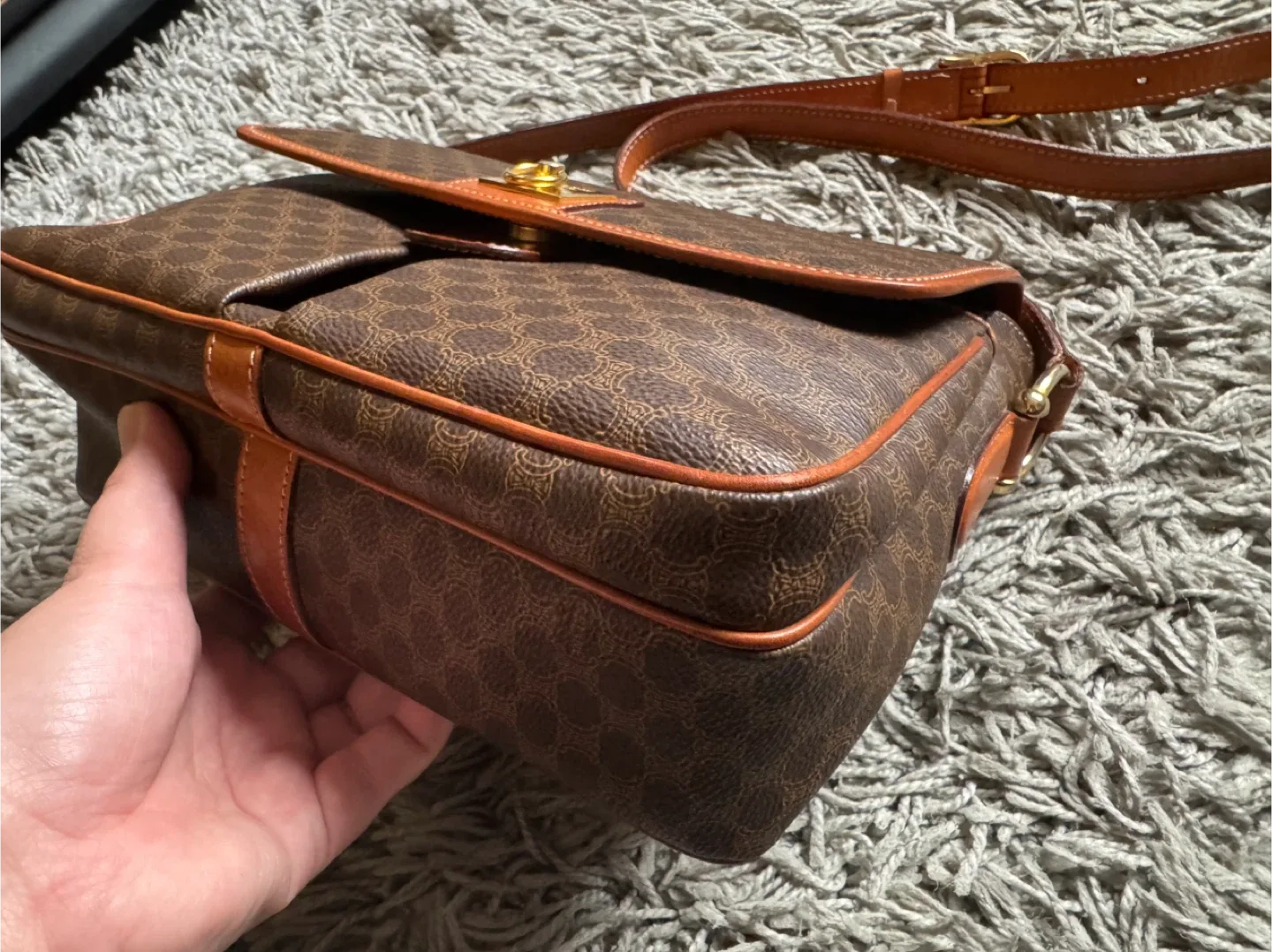 Celine Macadam Pattern Crossbody Bag image indicator(3)