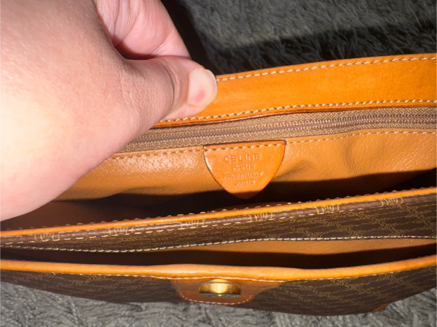 Celine Macadam Pattern Crossbody Bag image indicator(6)