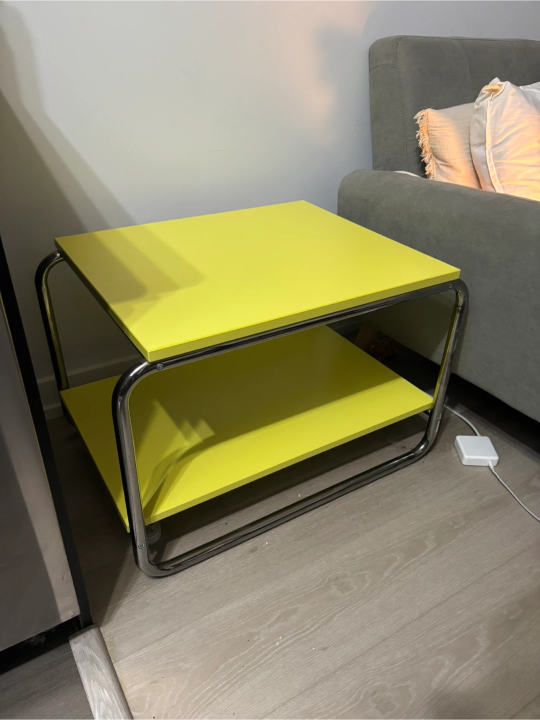 IKEA BAGGBODA Side table, light yellow
