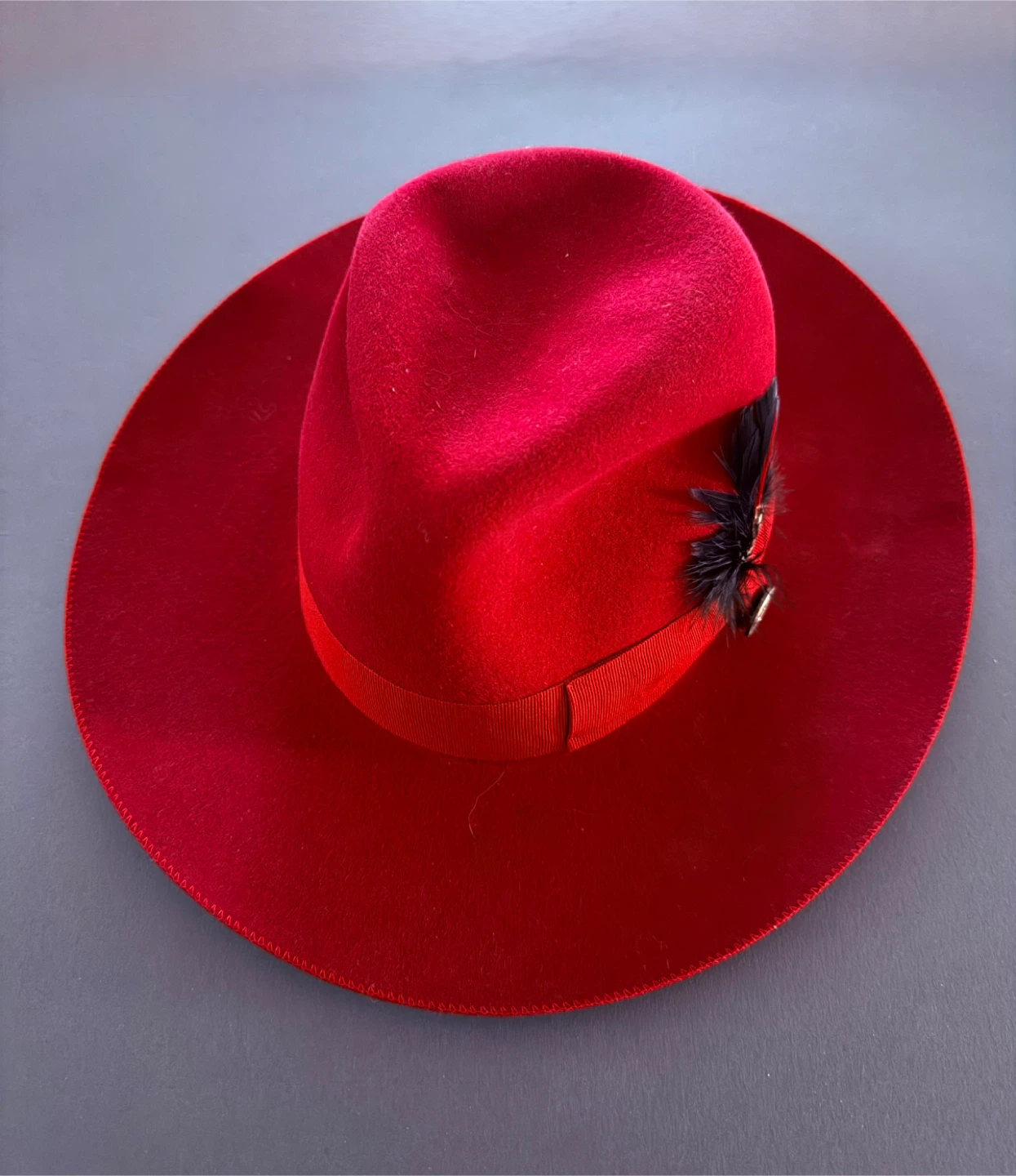 The Dutch Hatter Red Fedora - Size 54