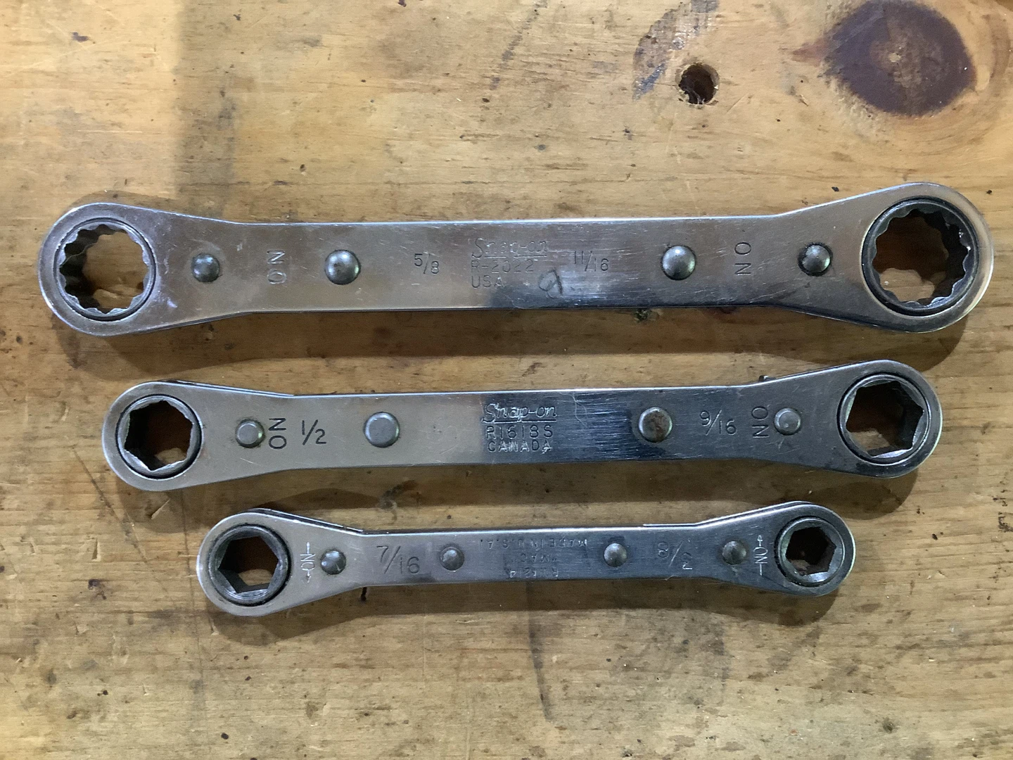 Snap-On Ratcheting Wrenches