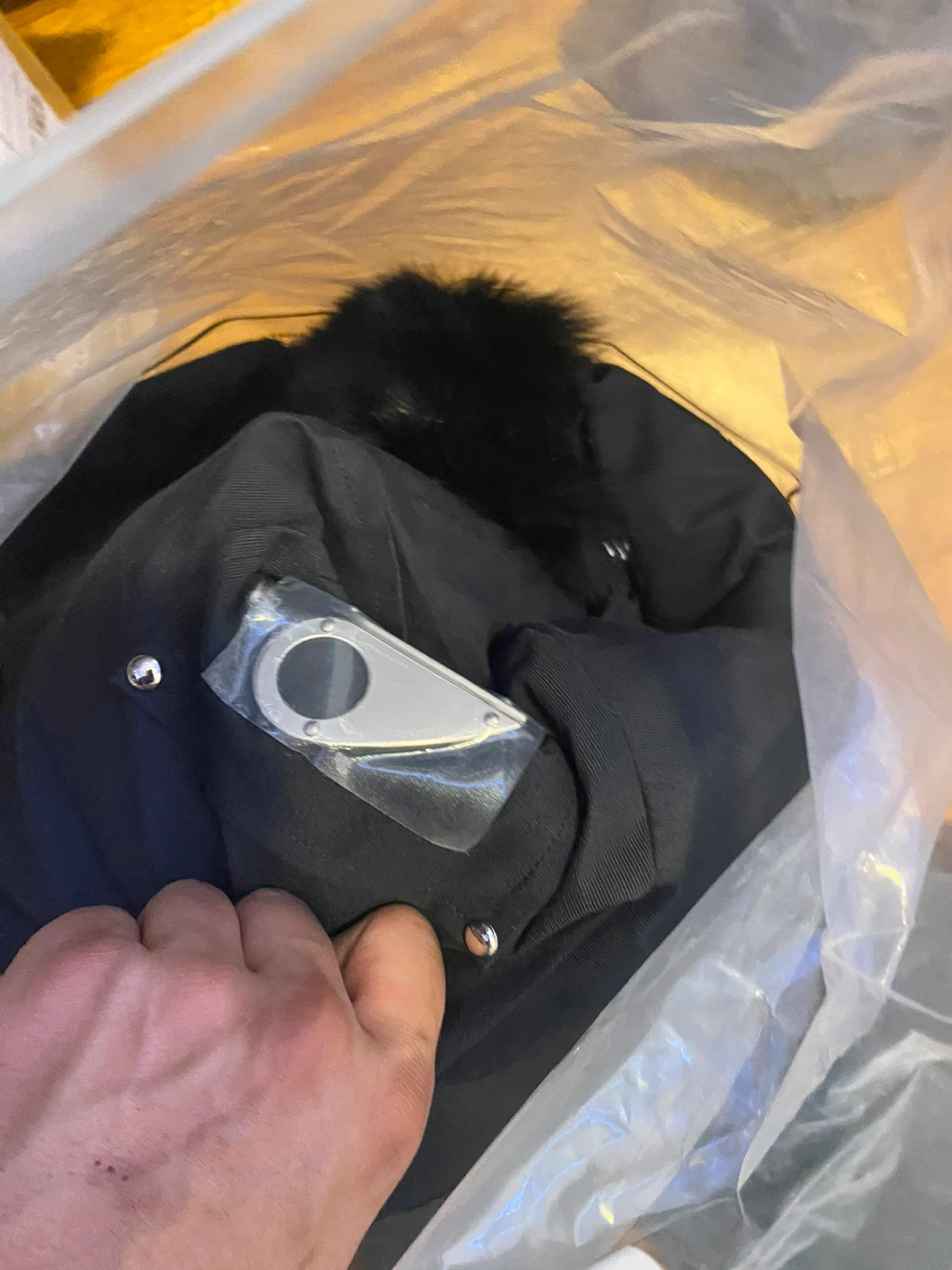 Moose Knuckles Black Down Jacket