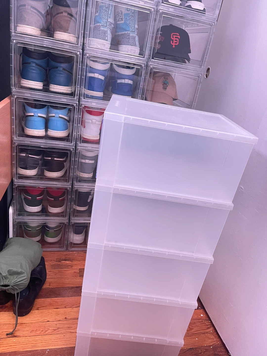Clear Stackable Shoe Storage Boxes - photo 3
