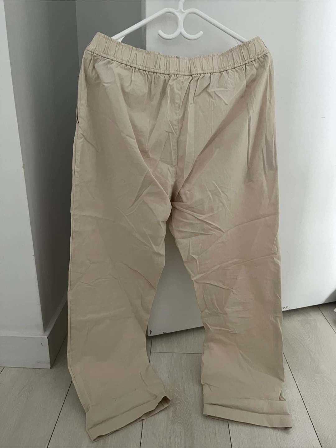 Uniqlo Beige Relaxed cotton Pants - photo 2