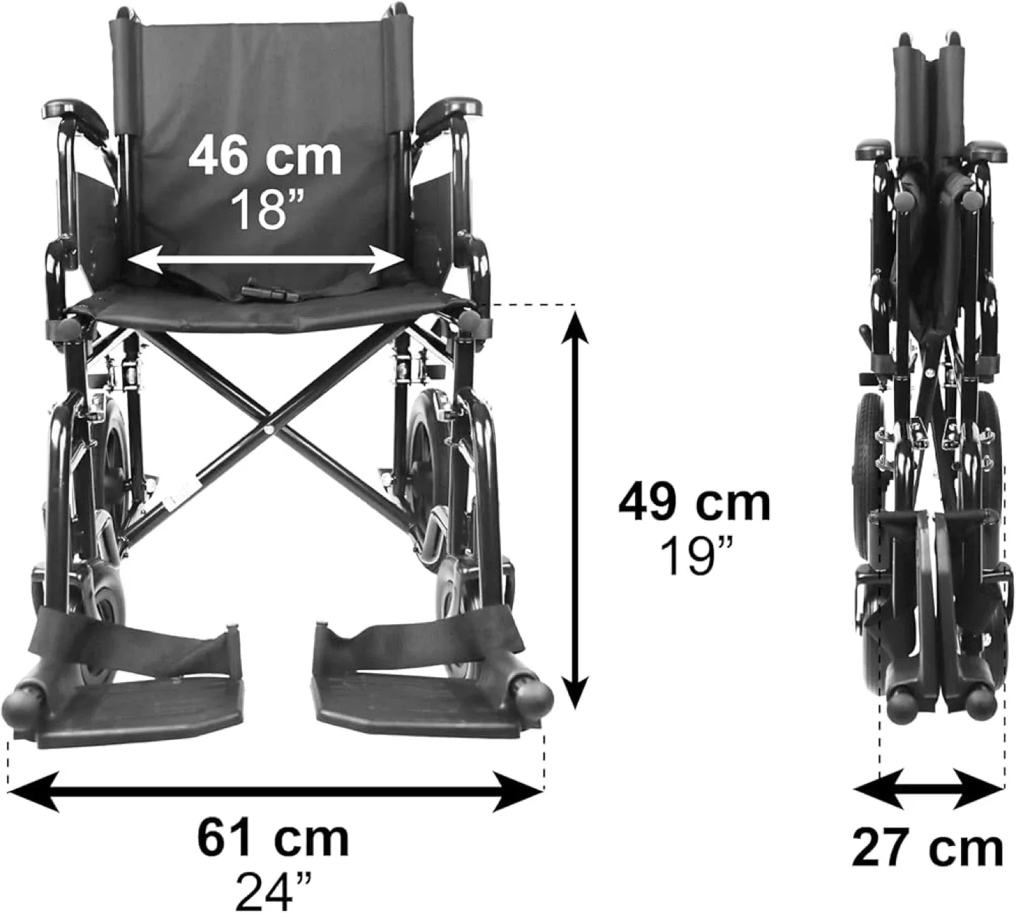 New Pepe Mobility Transport Wheelchair P10020 image indicator(3)