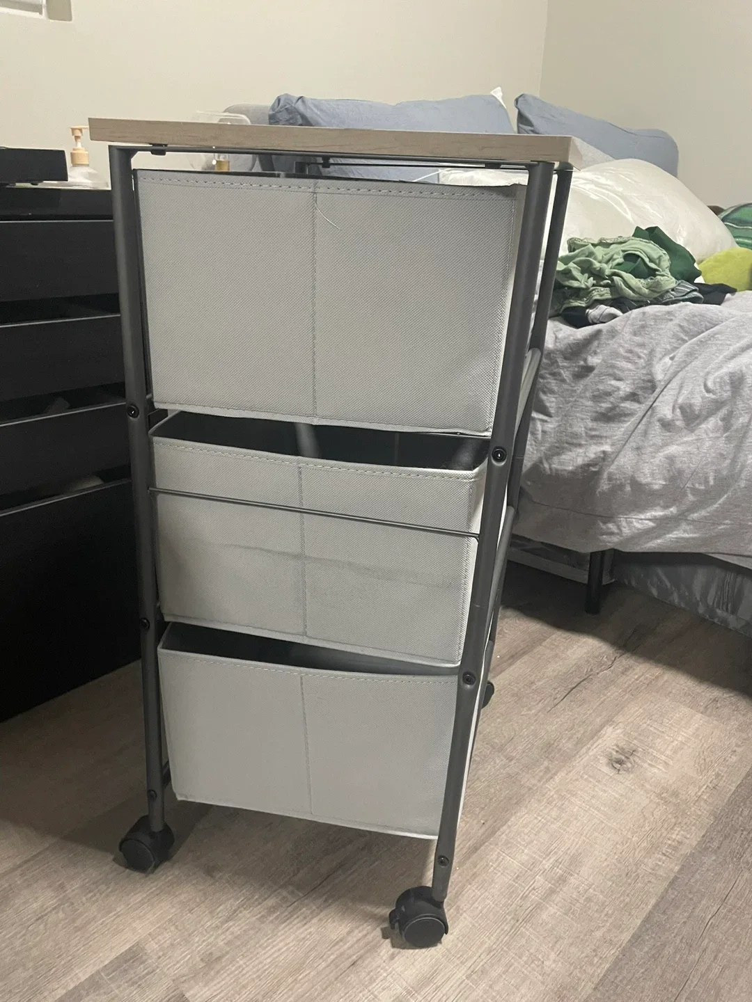Rolling Storage Cart with 3 Drawers image indicator(3)