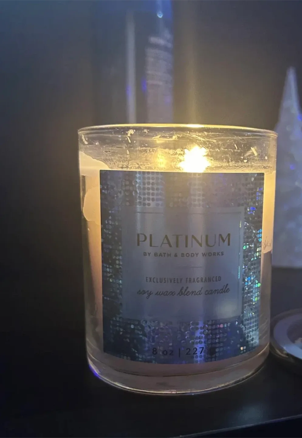 Bath & Body Works Platinum 3 wick Candle #Cleanout