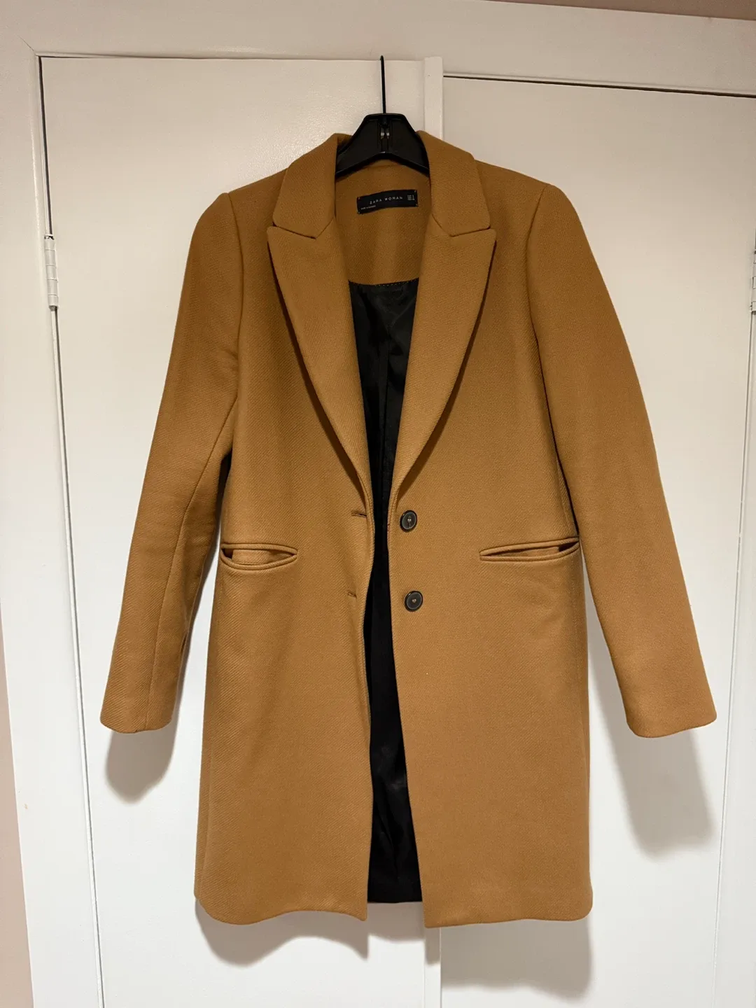 Zara Woman Camel Coat - Size S image indicator(2)