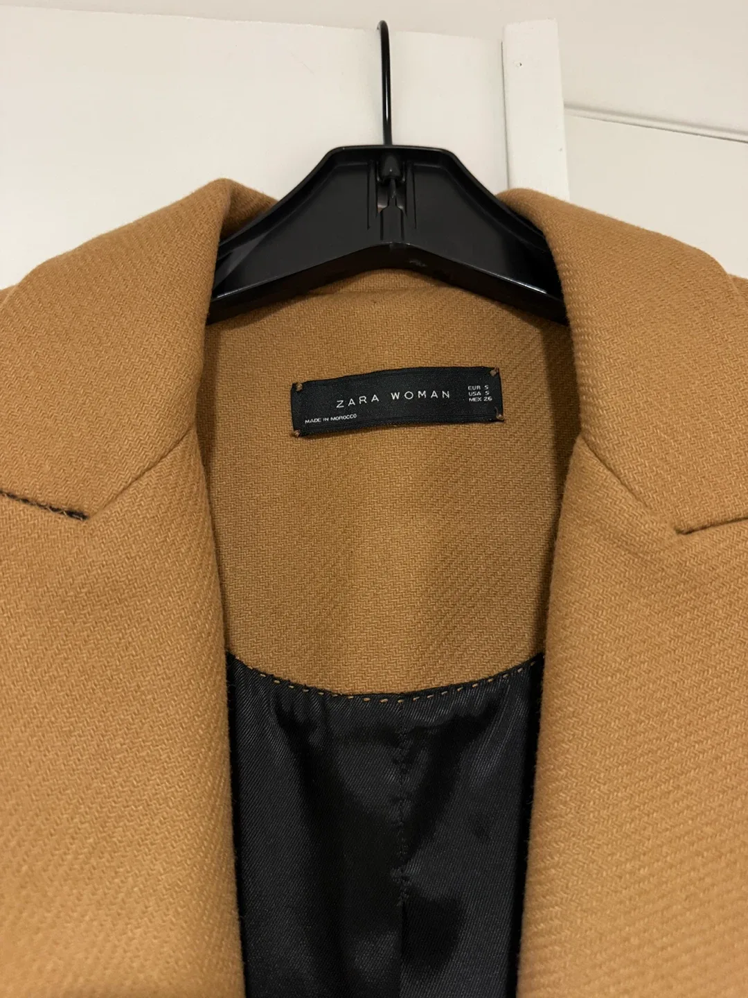 Zara Woman Camel Coat - Size S image indicator(4)