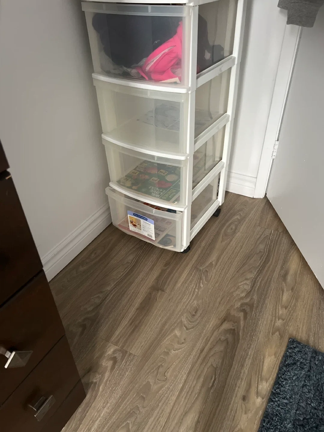 4-Drawer Rolling Storage Cart