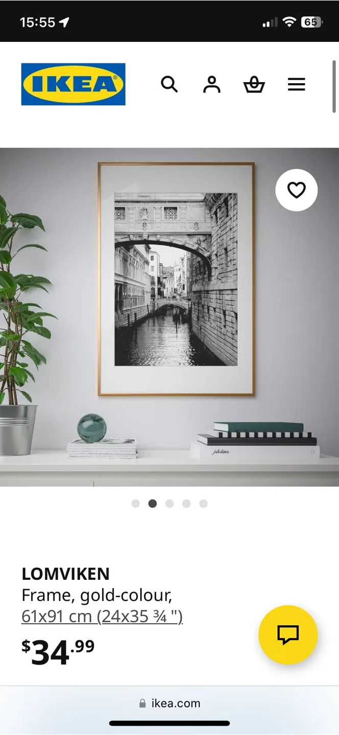 2 IKEA LÖVIKEN Large Frames with Abstract Prints – $ 30 for both