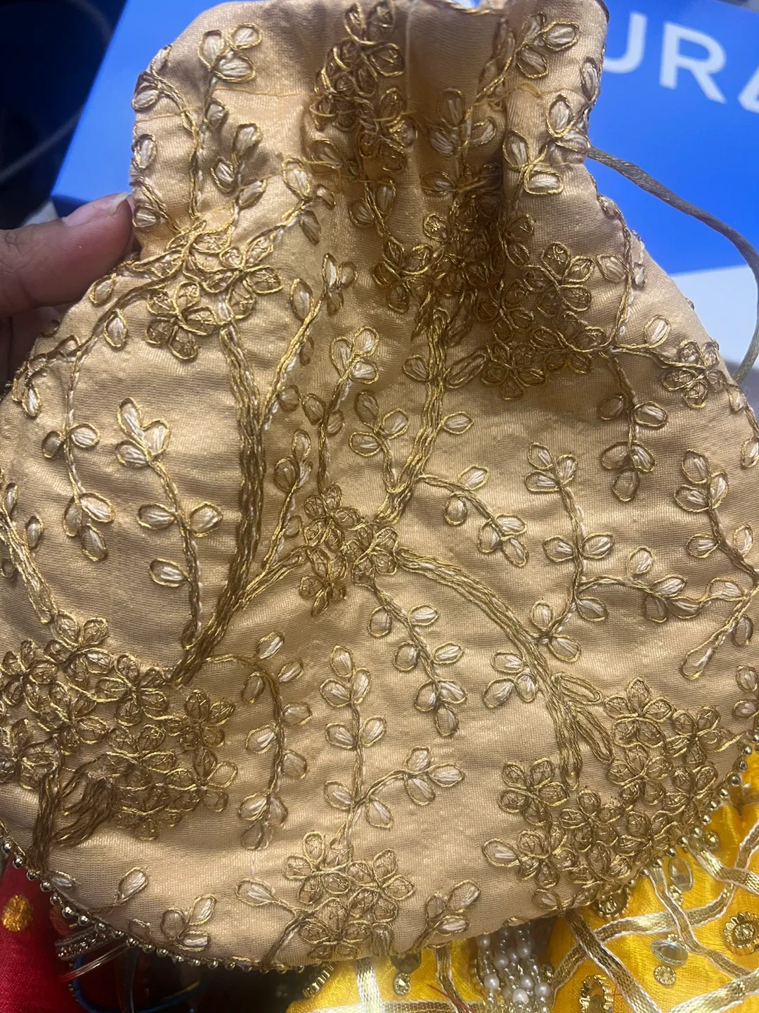 Potli Bag - Gold & Yellow #Cleanout