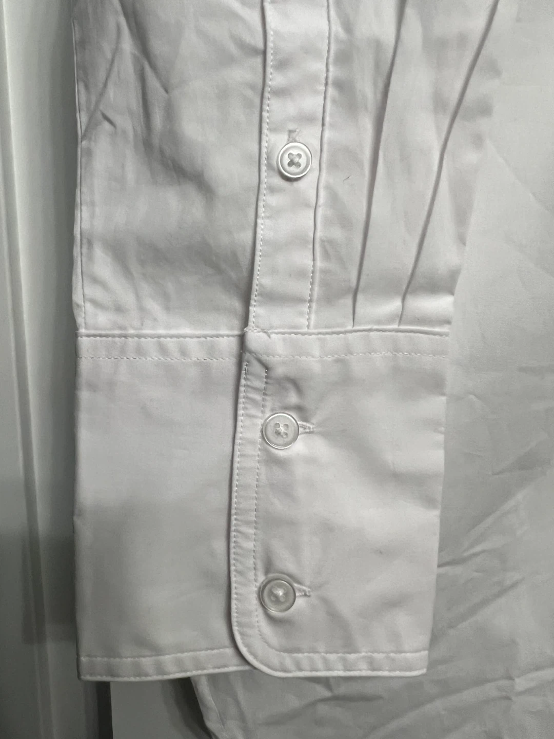 New Banana Republic White Button-Up Shirt - Size M - photo 5