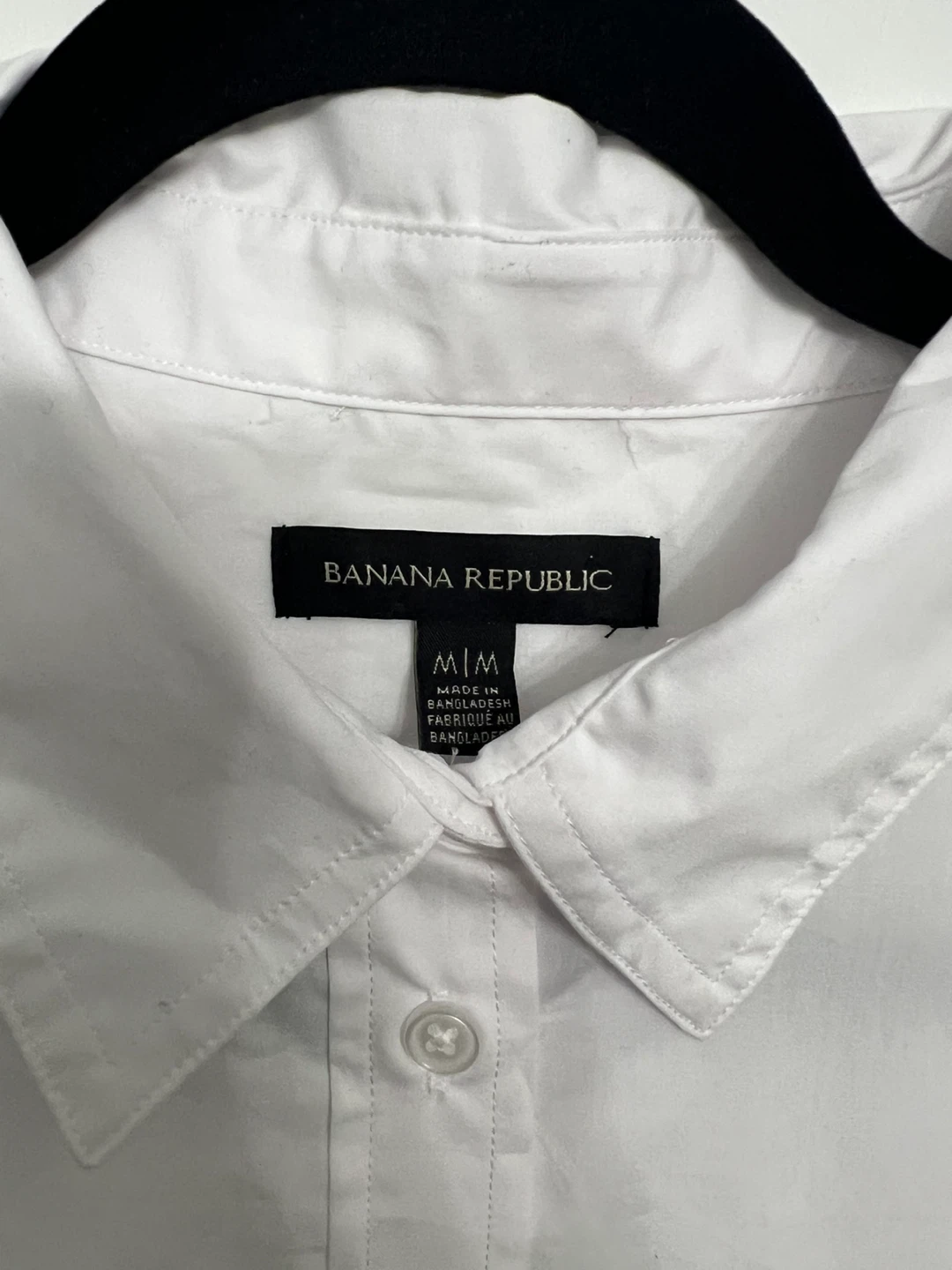New Banana Republic White Button-Up Shirt - Size M - photo 2